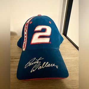 NASCAR Rusty Wallace Miller Lite Autographed Signature Hat Cap #2 Vintage Racing